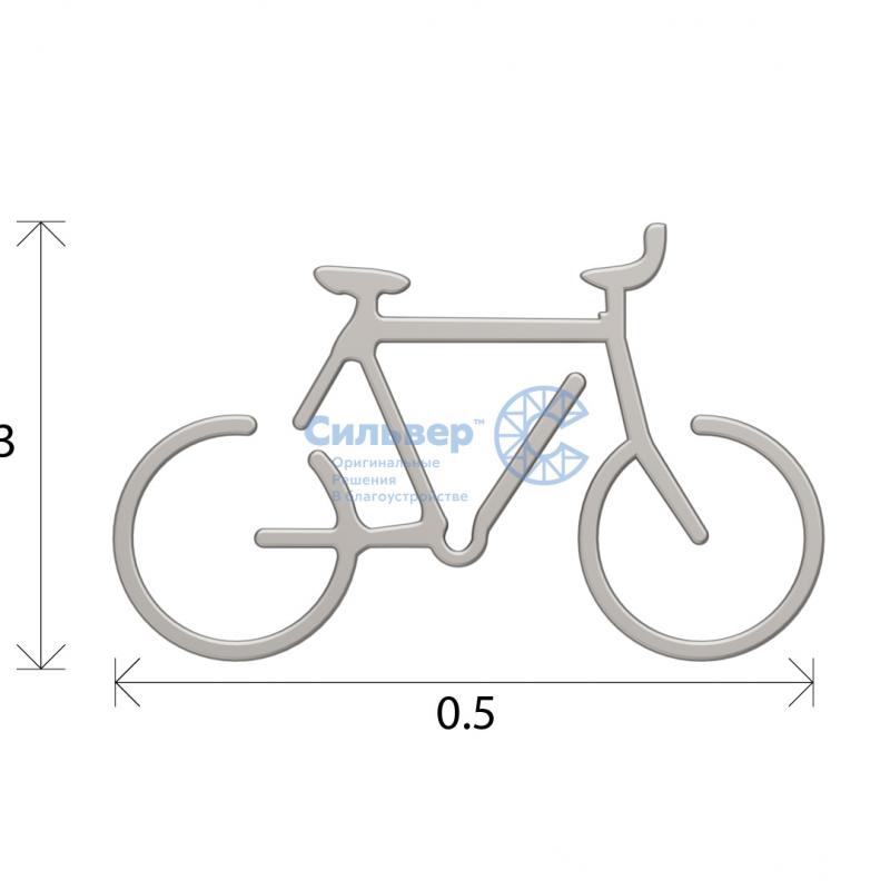 Вмонтированные знаки велосипеда для велосипедных дорожек - 2
